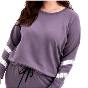 TORRID PURPLE TIE-DYE FRENCH TERRY ACTIVE SWEATSHIRT TOP Sz 3 or 3X or 22/24